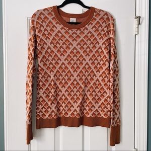 a new day Retro Print Sweater